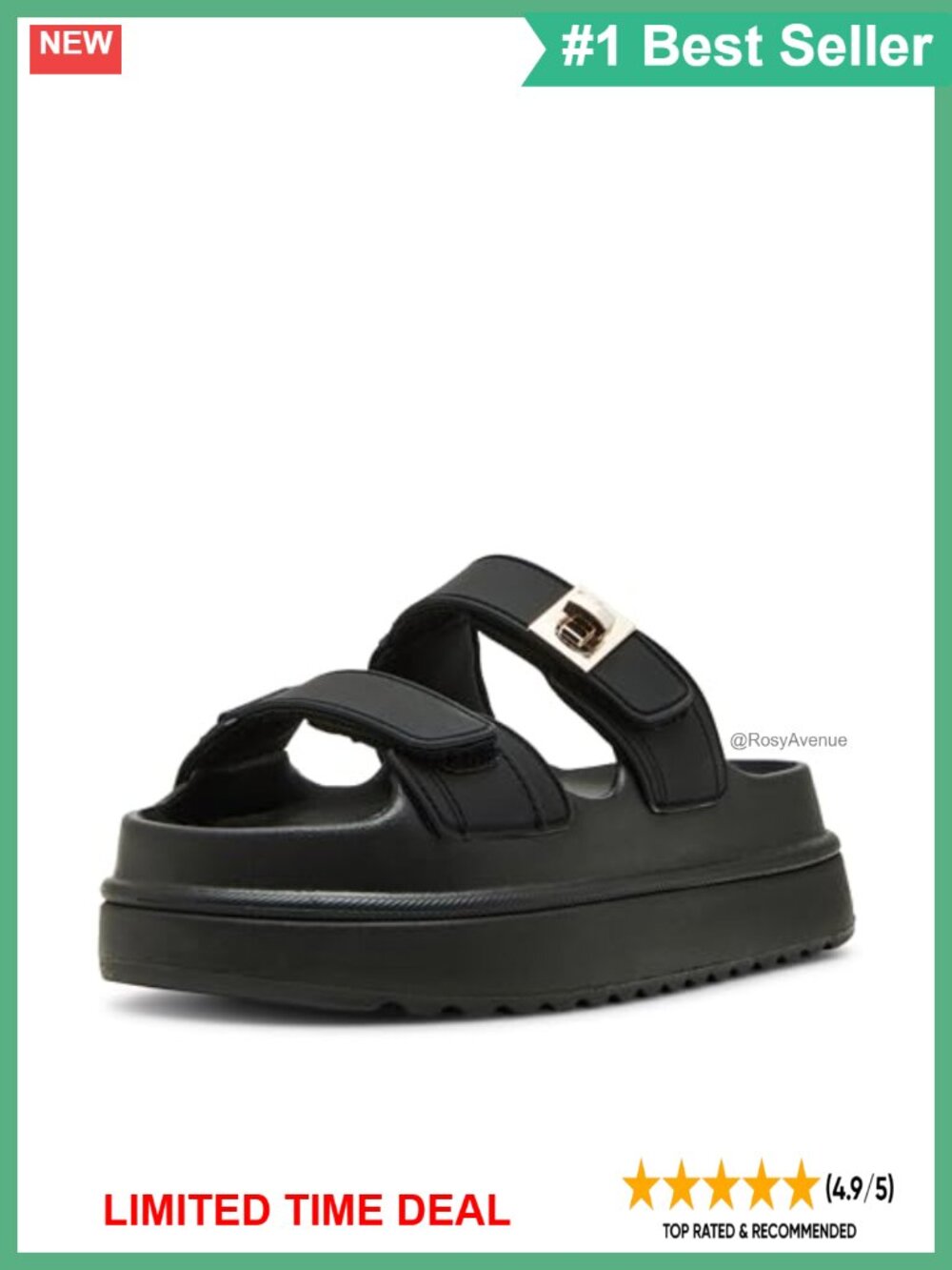Steve Madden Bigschmona Platform Sandal Women's EVA Round Toe Slip On Casual